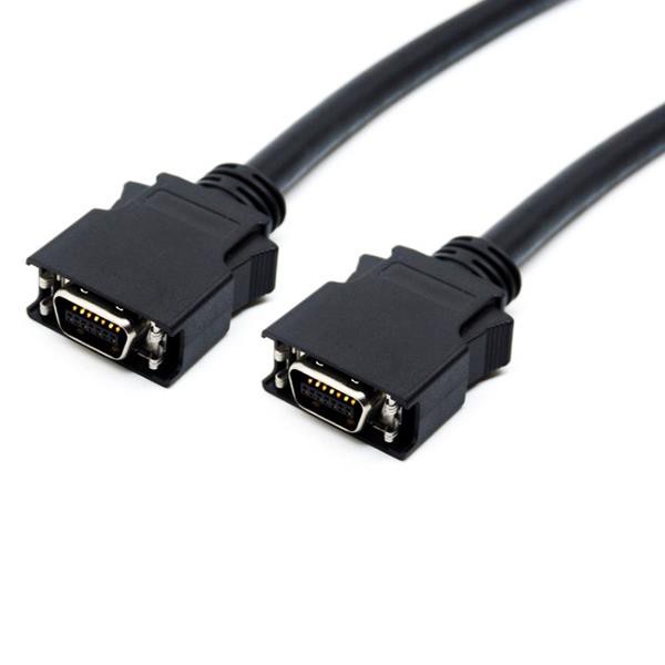 MDR 14 pin cable assembly with latch clip
