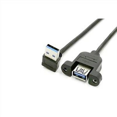 USB 3.0 Držiak ženského jack panelu na mužský šikmý kábel