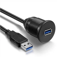 USB 3.0 Mužský až ženský predlžovací kábel AUX Car Mount